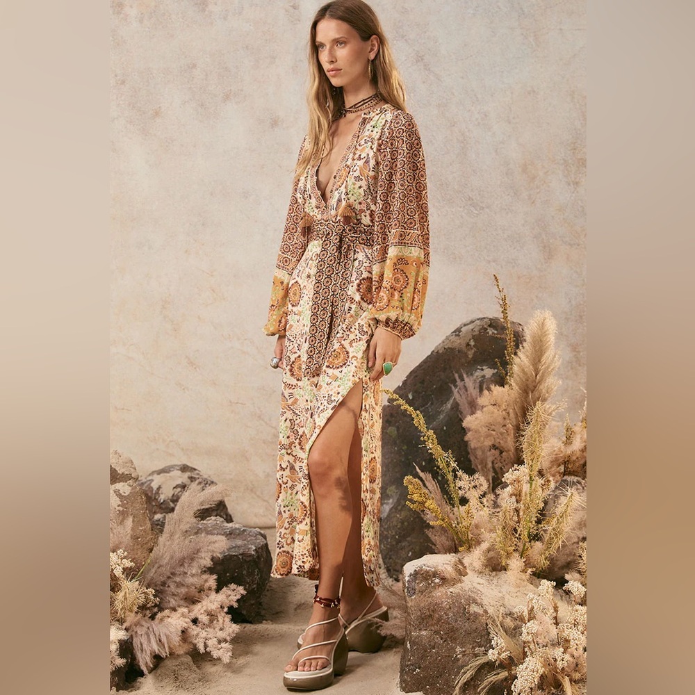 NWTS SPELL SANNAH BOHO DRESS (L)